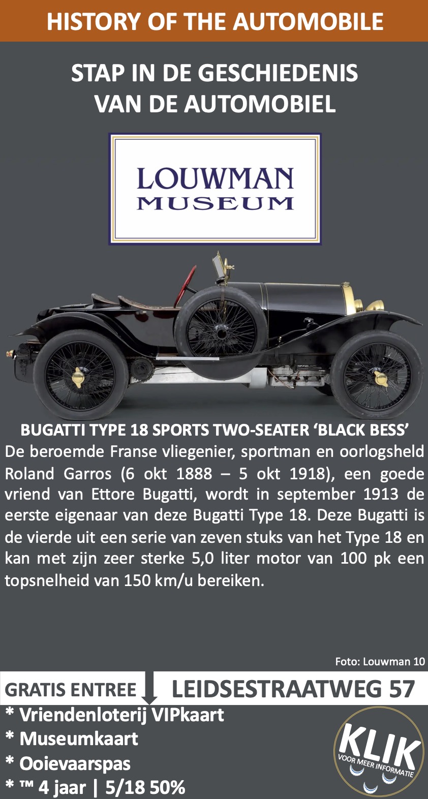 Louwman Automuseum Wassenaar Museumkaart oktober
