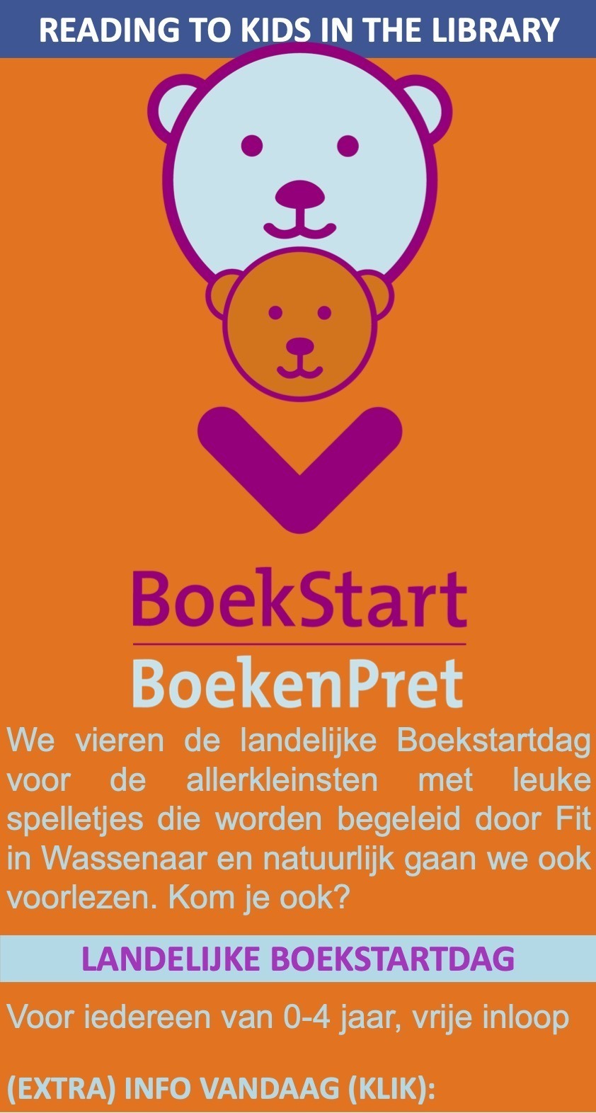 BoekStartDag Voorlezen Bibliotheek Wassenaar