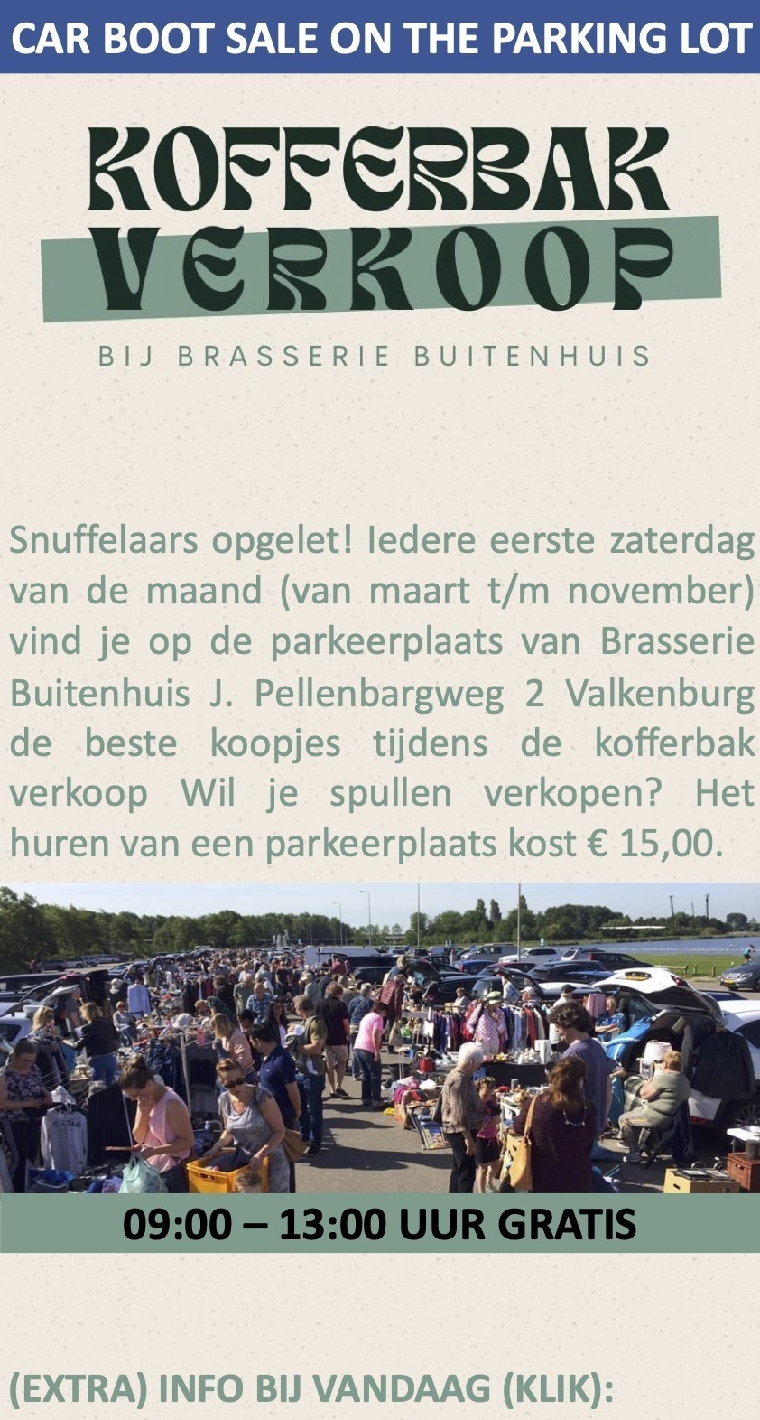Kofferbakverkoop Brasserie Buitenhuis Valkenburg