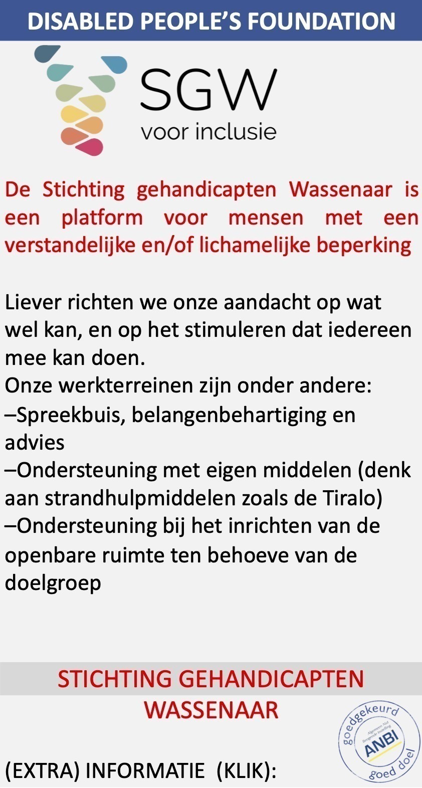 SGW Stichting Gehandicapten Wassenaar