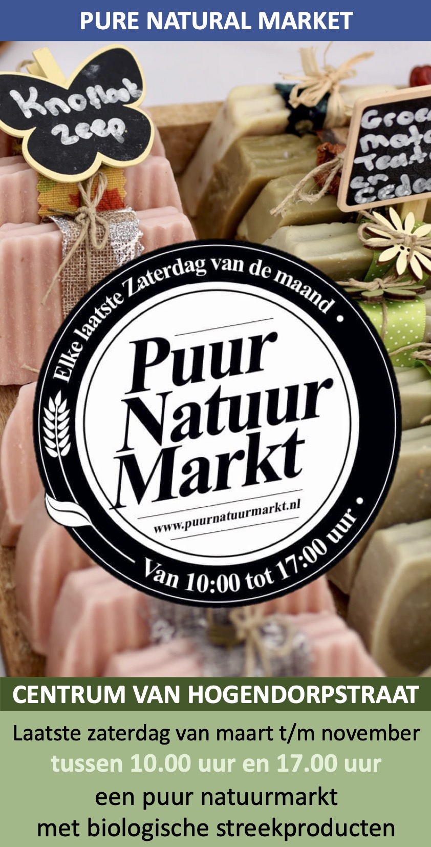 Puur Natuur Markt Wassenaar van Hogendorpstraat laatste zaterdag