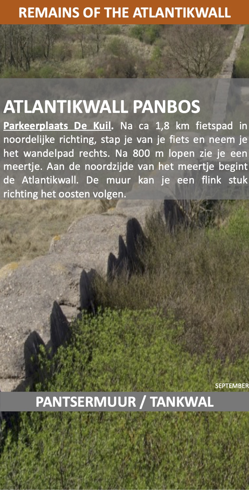 Atlantikwall Panbos Wassenaar Katwijk september