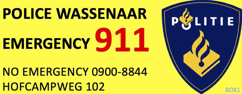 Politie Police Polizei 911 Wassenaar box1