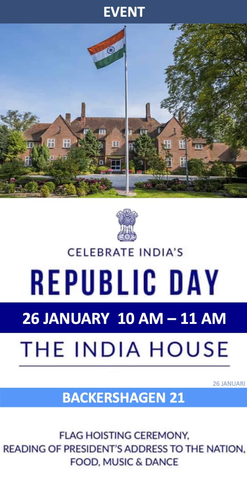 India Republic Day 26 januari at India House