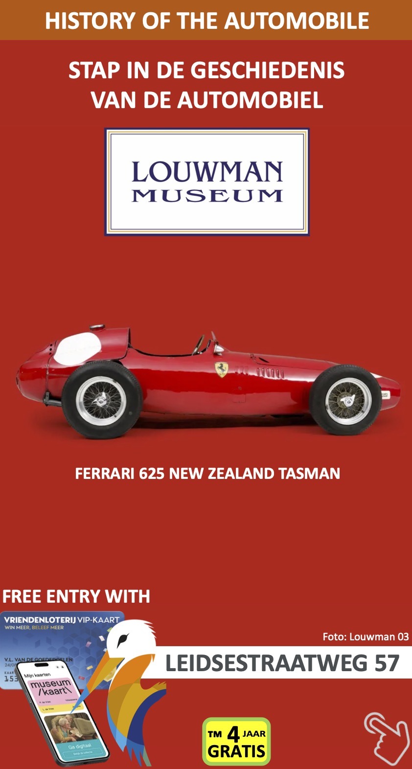 Louwman Automuseum Wassenaar Museumkaart maart
