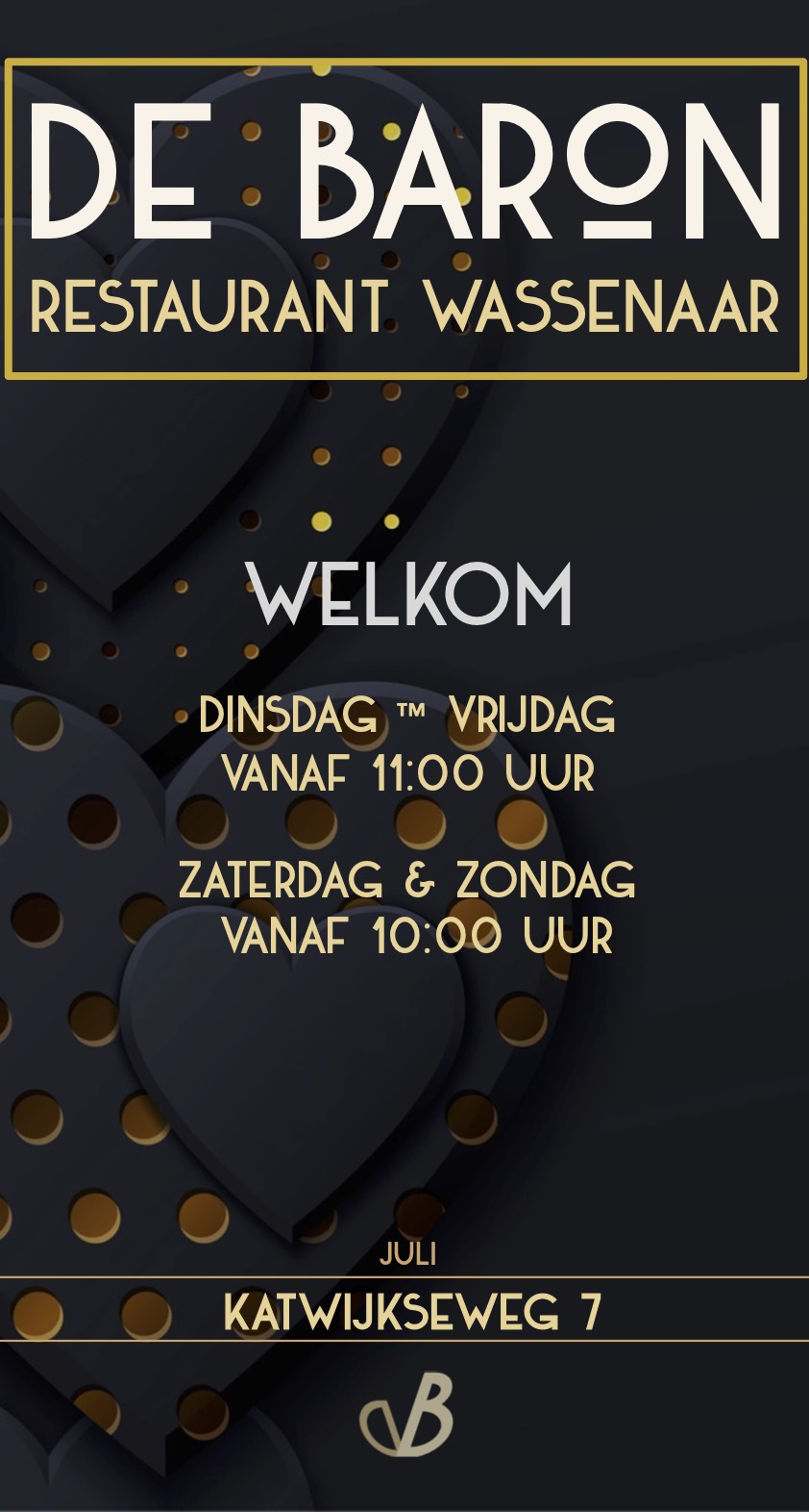 De Baron Restaurant Wassenaar juli