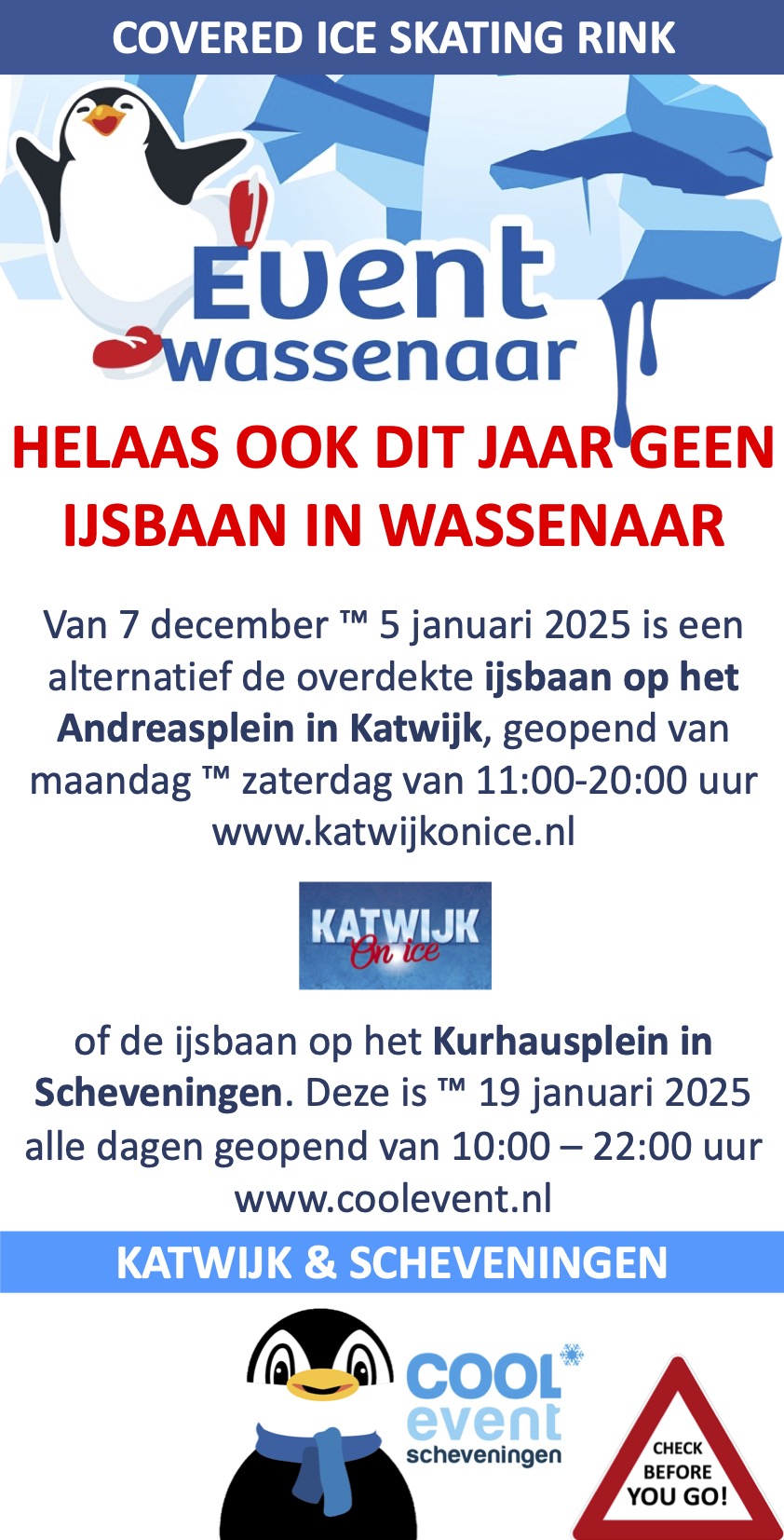 ICE Event IJsbaan Overdekt Wassenaar Berkheiveld december