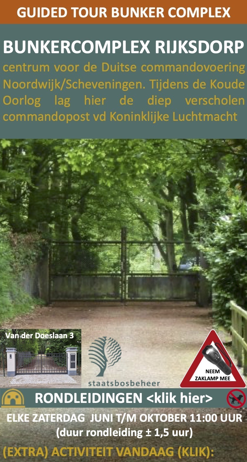 Bunkercomplex Rijksdorp Wassenaar rondleiding