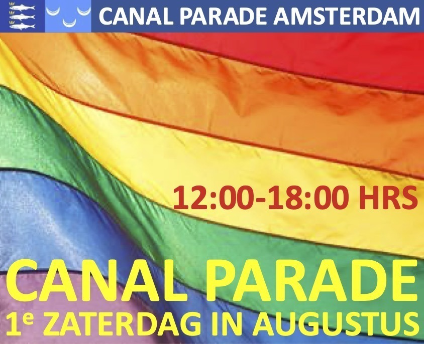 CanalParade Pride Amsterdam 12:00 - 18:00 uur