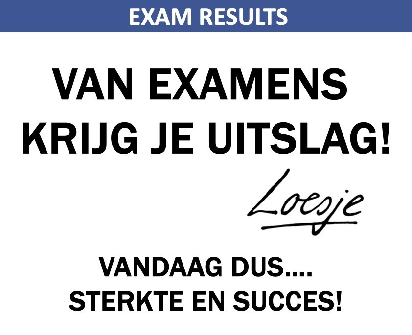 Examen Uitslag School Examen