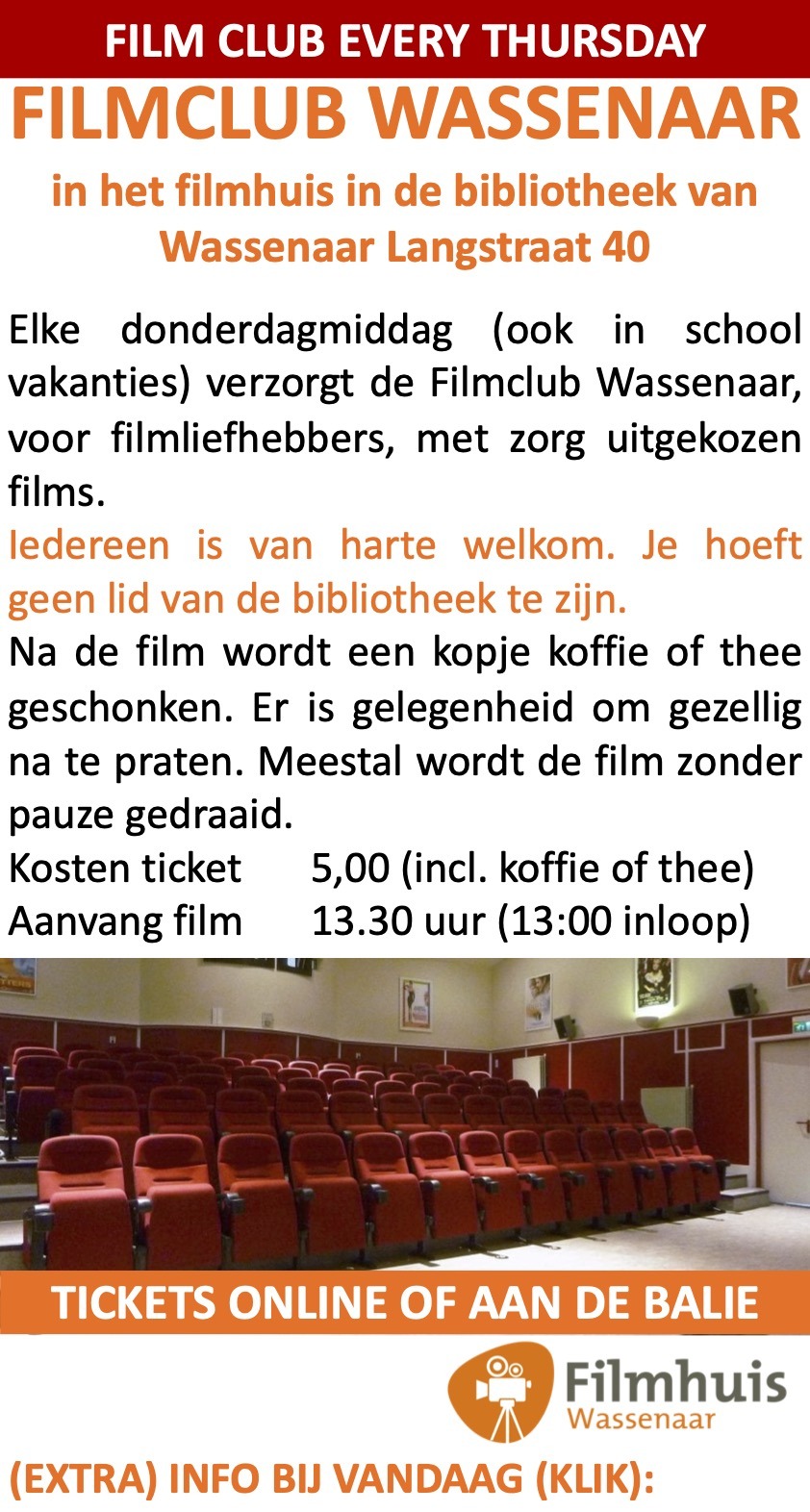 Filmclub Wassenaar Filmhuis Bibliotheek Wassenaar