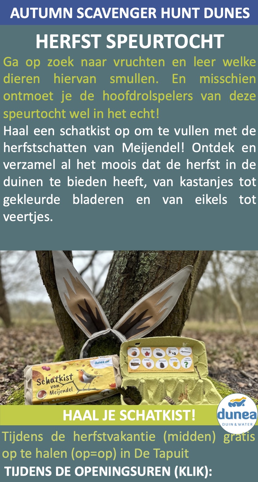 DUNEA Herfstvakantie Speurtocht