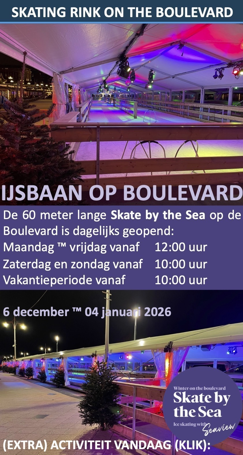Kinderenschaatsbaan Boulevard Scheveningen
