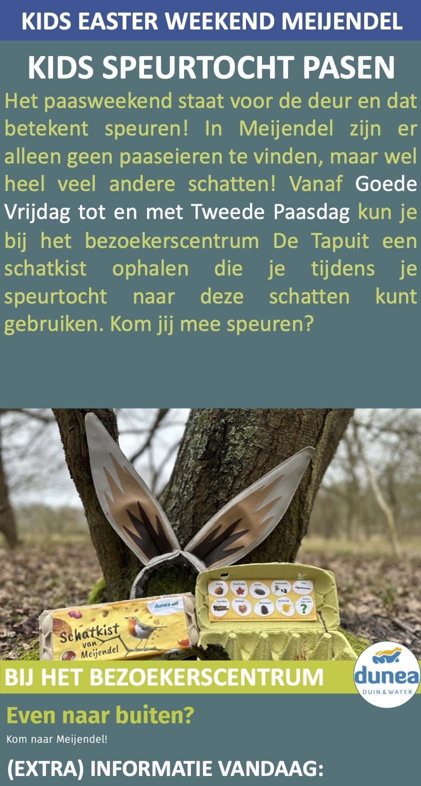 Kids Speurtocht paasweekend Dunea Meijendel Wassenaar