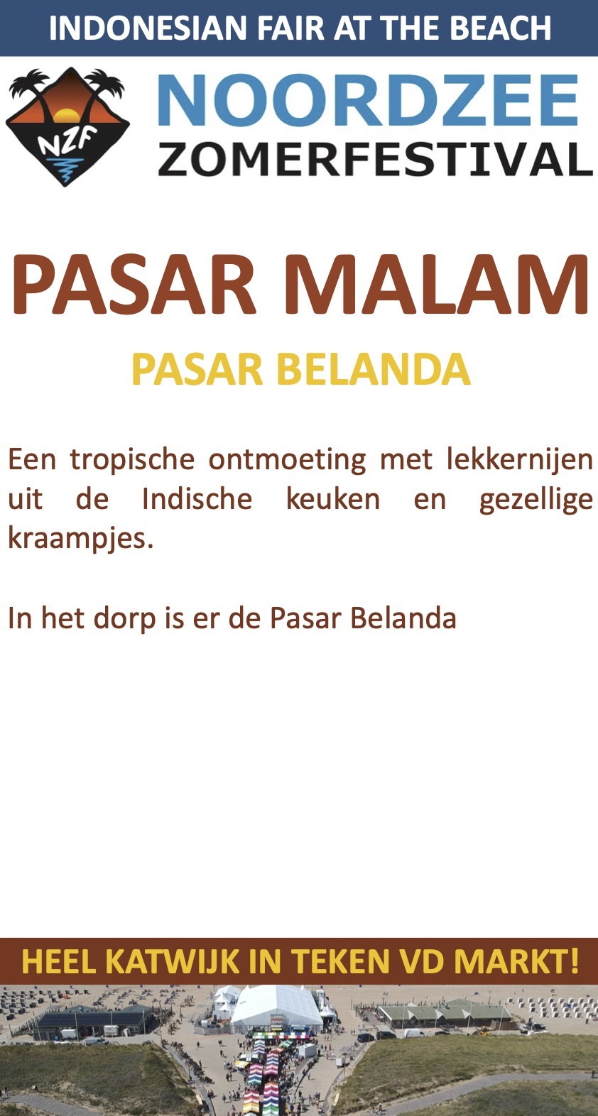 Pasar Malam Noordzee ZomerFestival Pasar Belanda strand Katwijk