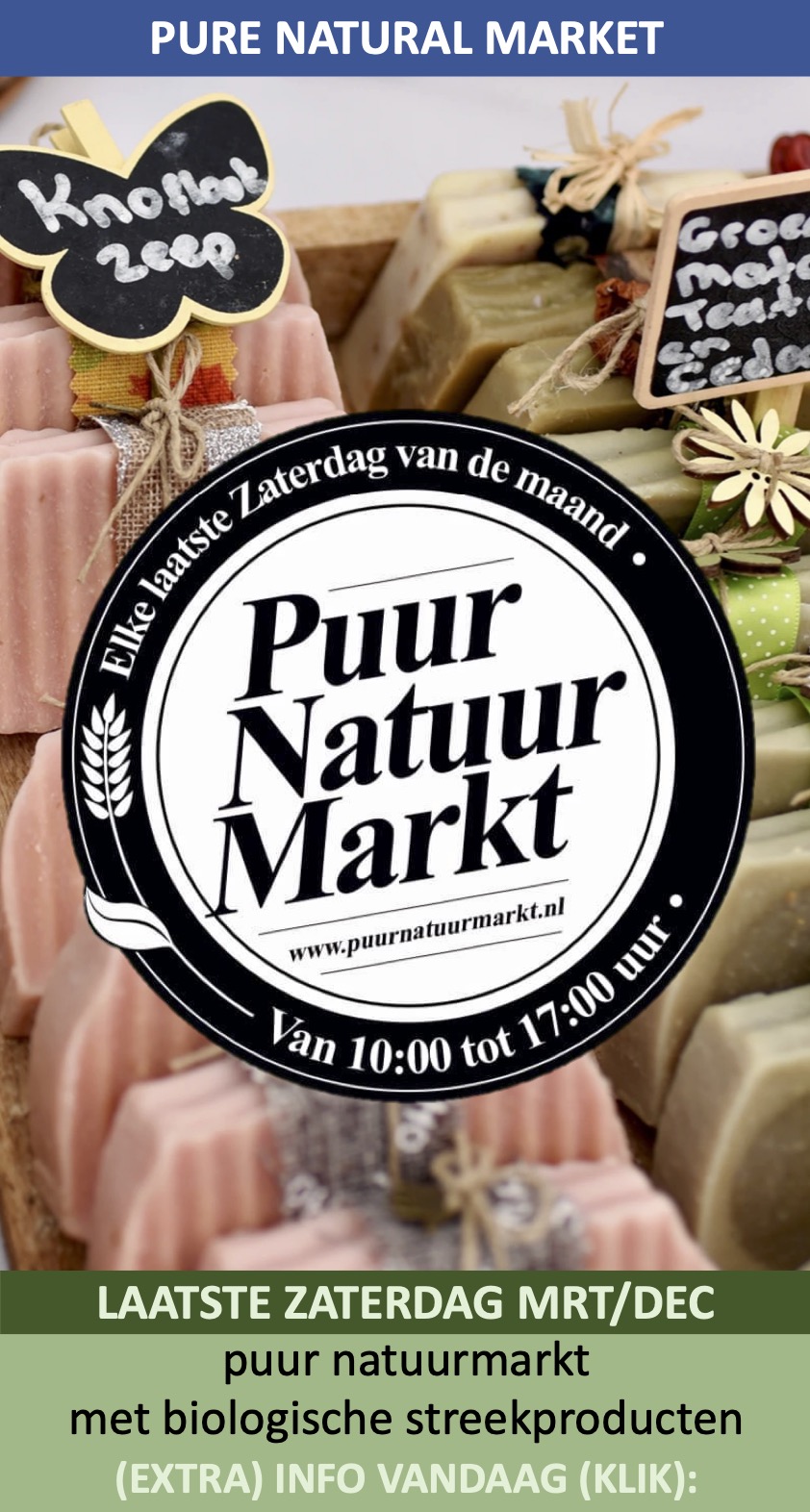 Puur Natuur Markt Wassenaar van Hogendorpstraat laatste zaterdag