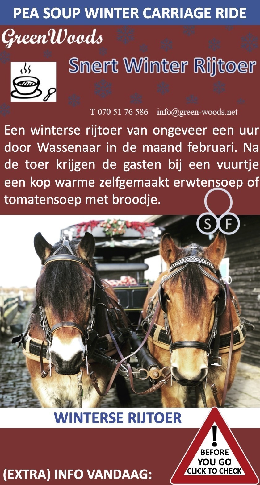 Snert Winter RijToer Stoeterij Green Woods Wassenaar