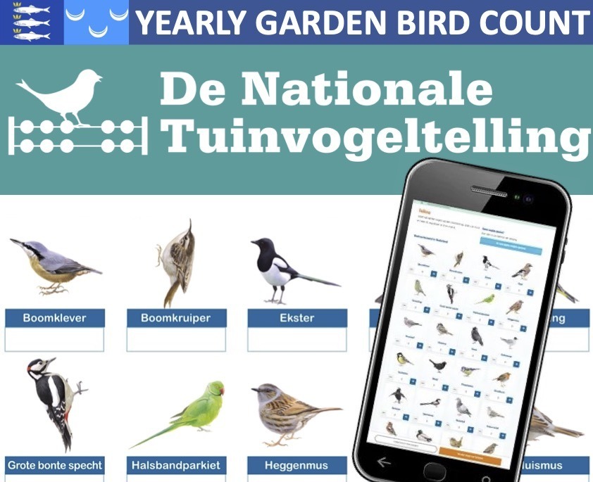 TuinVogelTelling laatste weekend januari