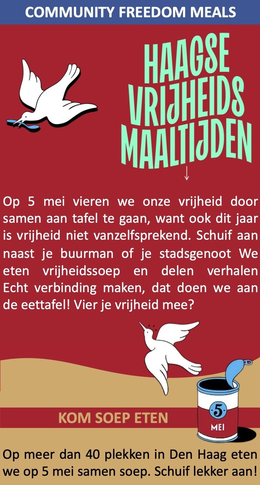Vrijheidsmaaltijden op 5 mei