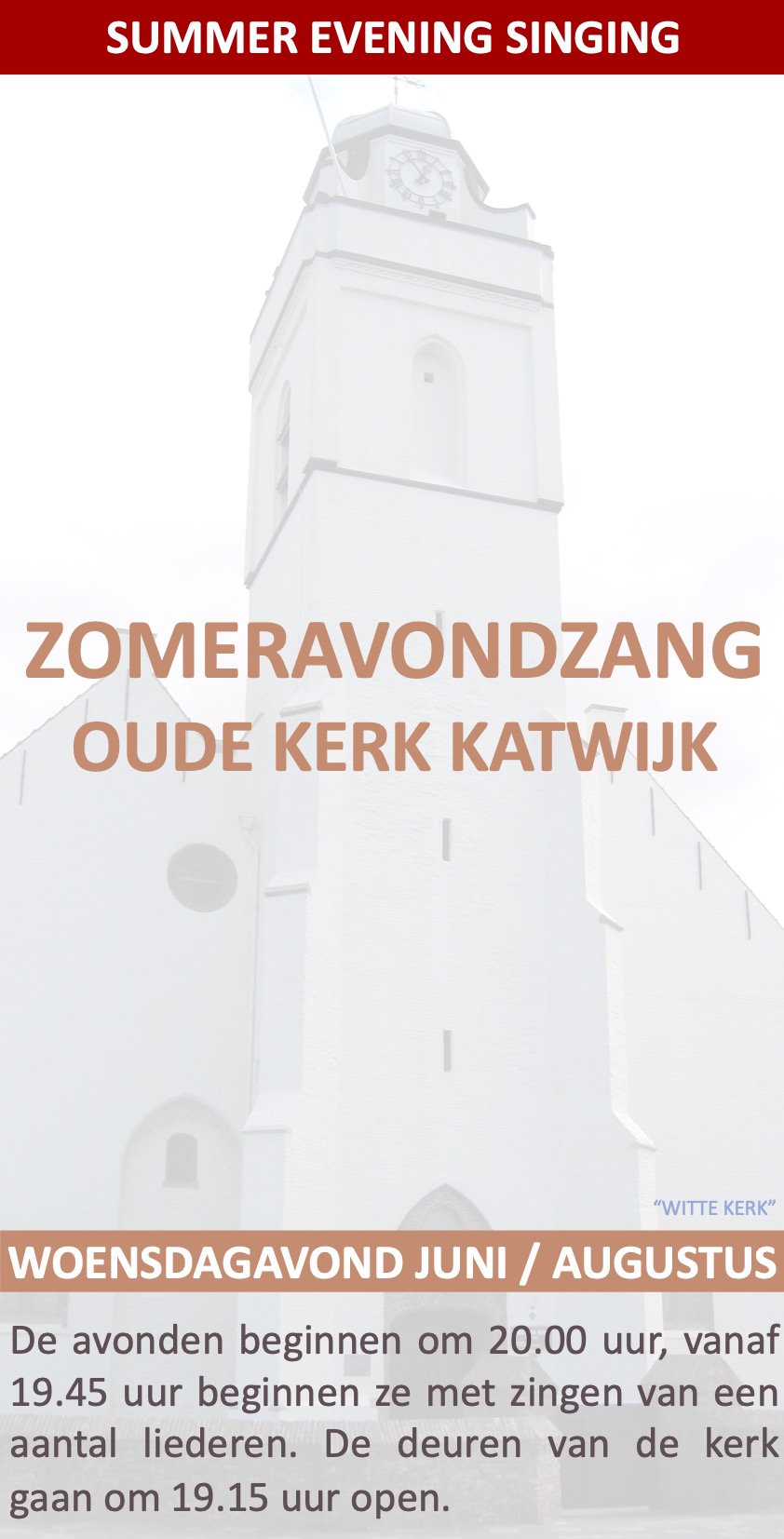 Zomerzangavond Oude Kerk Katwijk