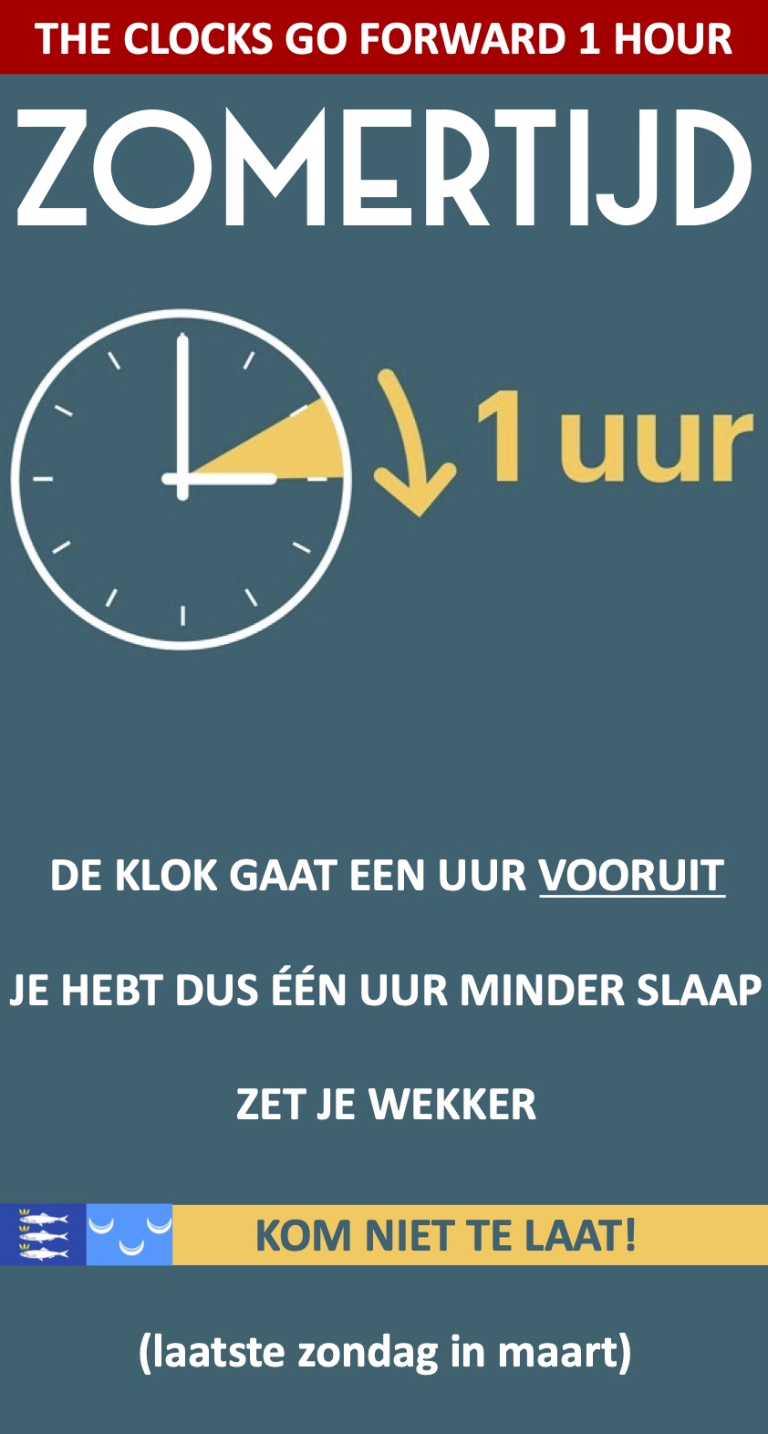 Zomertijd Wassenaar laatste zondag in maart