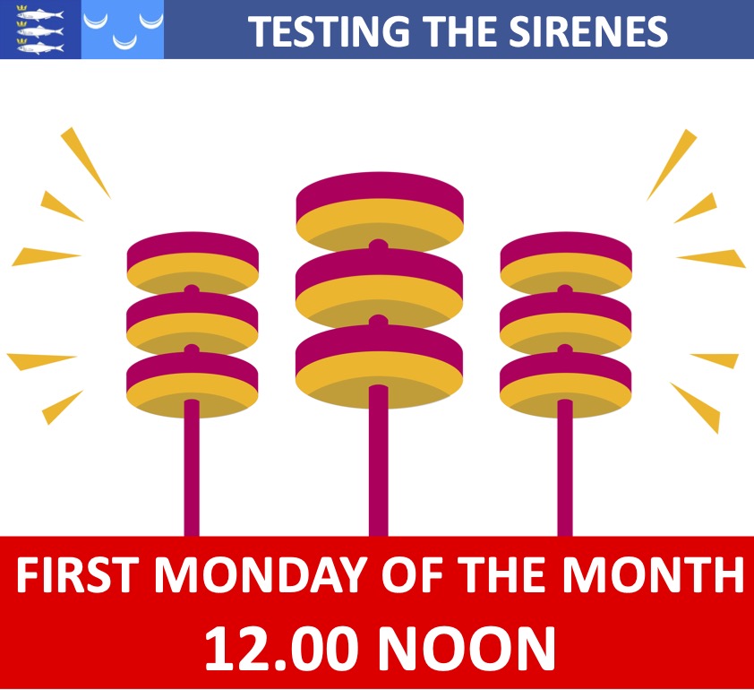 Sirenes loeien 1e maandag van de maand 12 uur