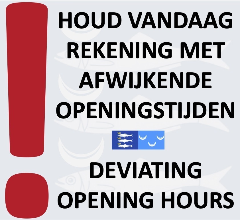 Afwijkende openingstijden