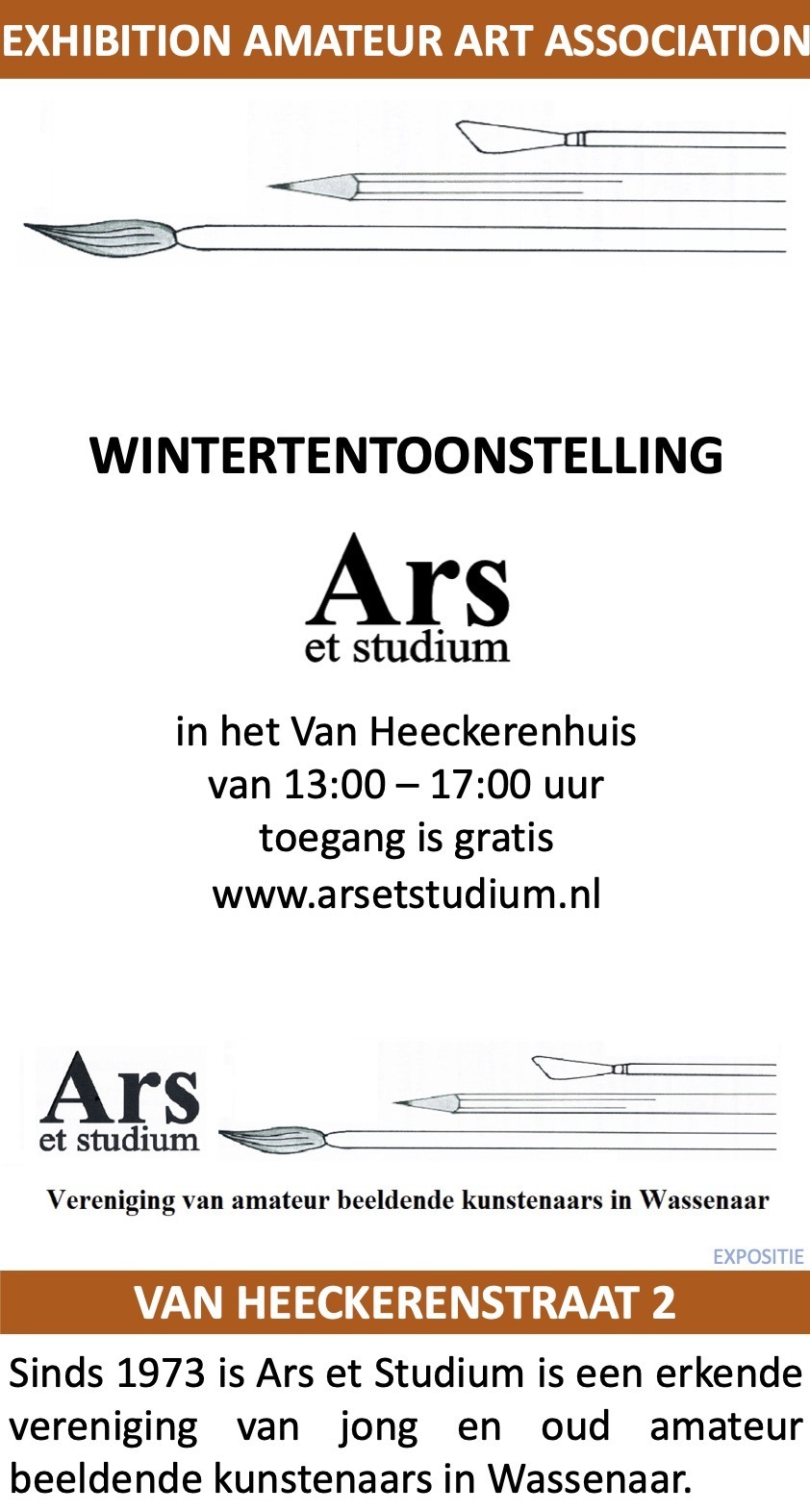 Ars et Studium WinterTentoonstelling Van Heeckerenhuis Wassenaar