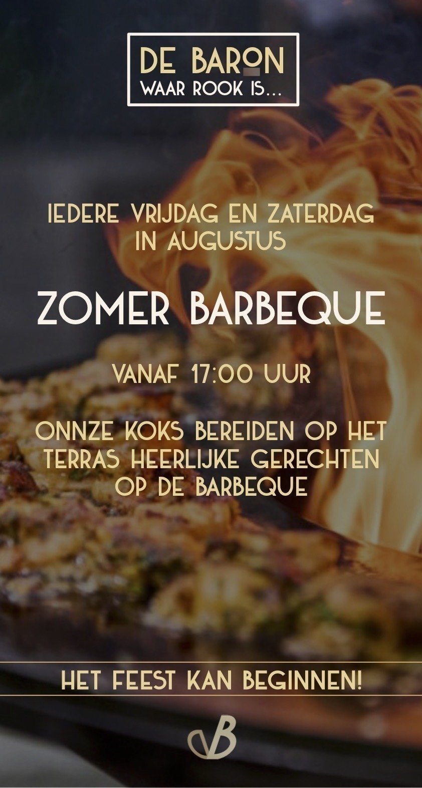 Zomer Barbeque BBQ De Baron Katwijkseweg 7 Wassenaar Valkenburg Katwijk